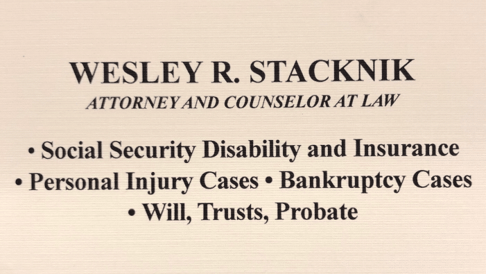 285496 law offices of wesley r. stacknik