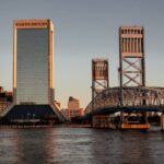 Jacksonville Florida skyline at sunset with bridges   family law attorneys