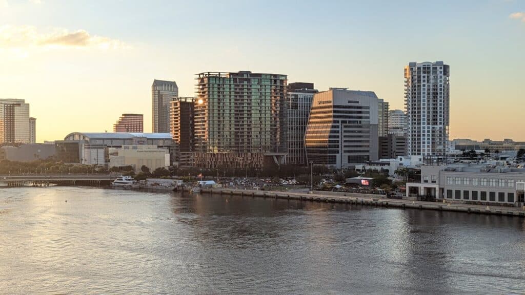 Tampa skyline reflecting on water at sunset  civil rights attorney Tampa guide