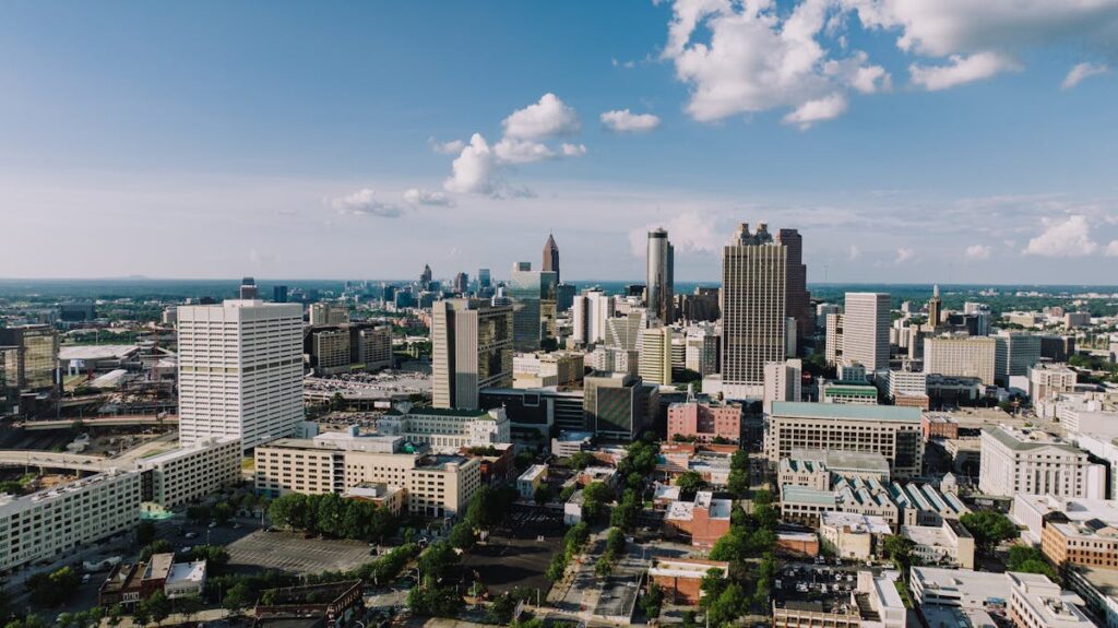 Atlanta Georgia downtown skyline  civil rights lawyer Atlanta GA