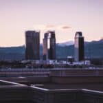 Las Vegas skyline at dusk with mountain backdrop  divorce lawyer Las Vegas guide