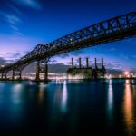employmentlawyernewarknj ReachAttorneys Pulaski Skyway in northern New Jersey near Newark at dusk