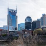 familylawattorneynashvilletn ReachAttorneys Nashville Tennessee downtown skyline featuring the ATT Building
