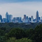 Charlotte NC skyline with skyscrapers  real estate lawyer Charlotte NC